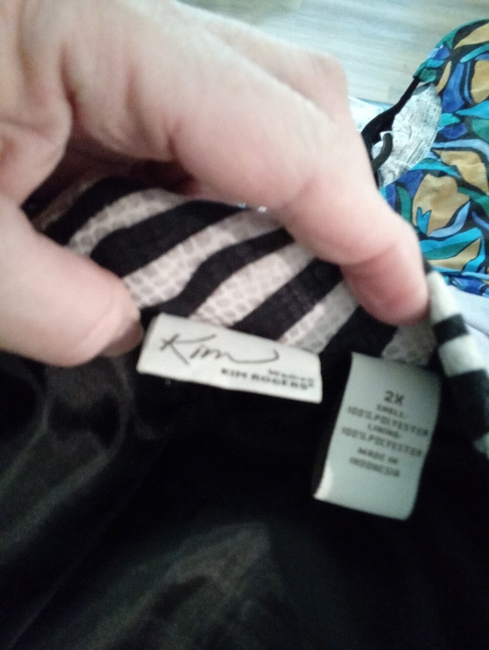 Kim Roger's Plus Size 2X Zebra Print Blazer - Picture 8 of 9